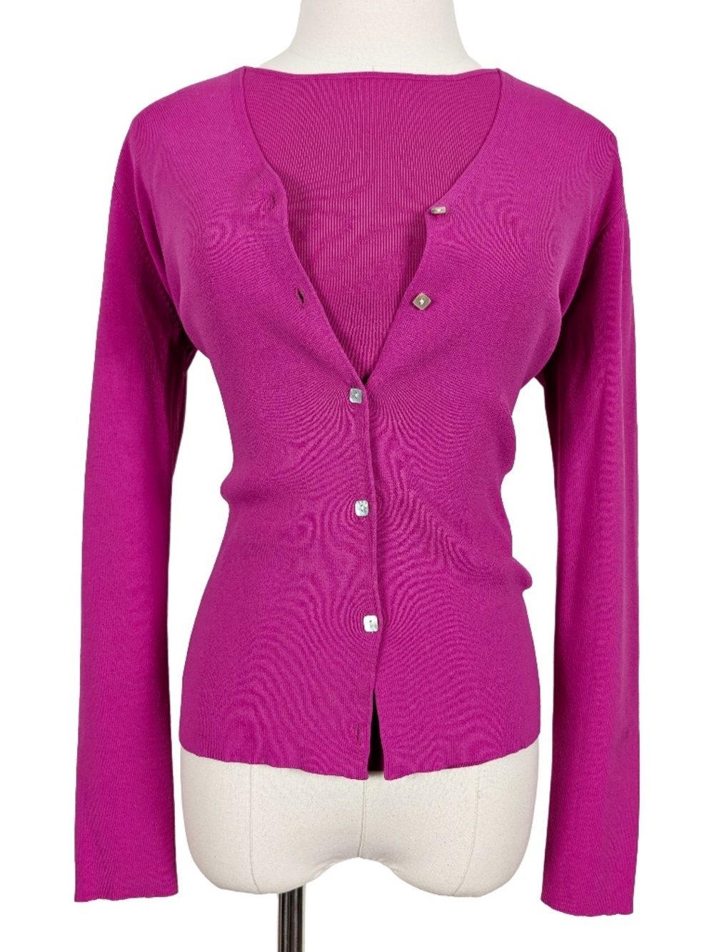 Joseph A. Pink Cardigan Tank Set Size Large Coord